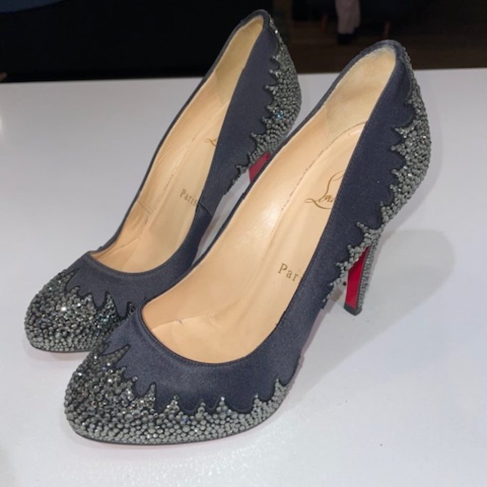 Christian Louboutins with Crystal Flame